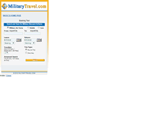 Tablet Screenshot of militarytravel.com